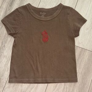 Urban outfitters brown baby tee